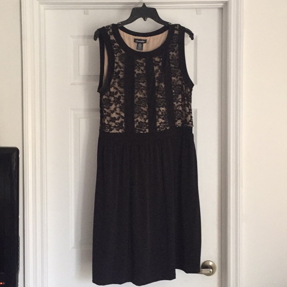 Black lace dress